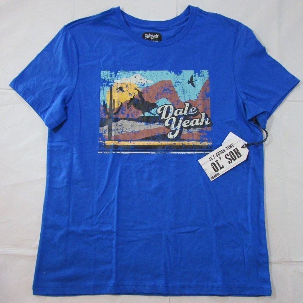 Rock & Roll Denim Dale Brisby Men's Dale Yeah Desert Bull Graphic T-shirt Sapphi